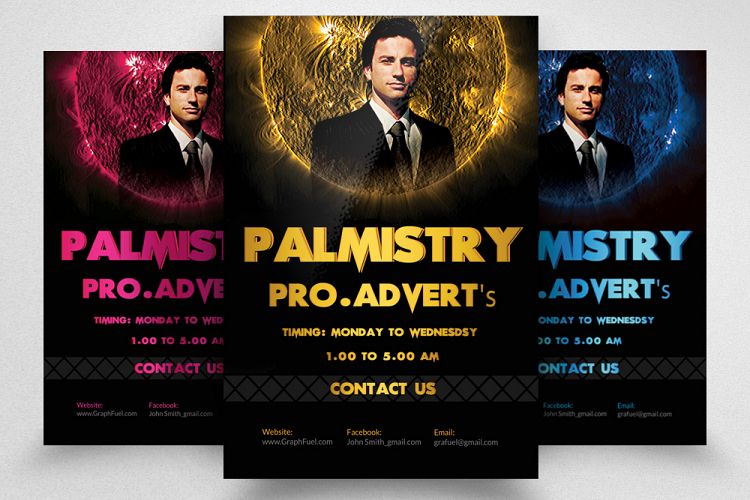 Fortune Teller/Pamist FlyerTemplate