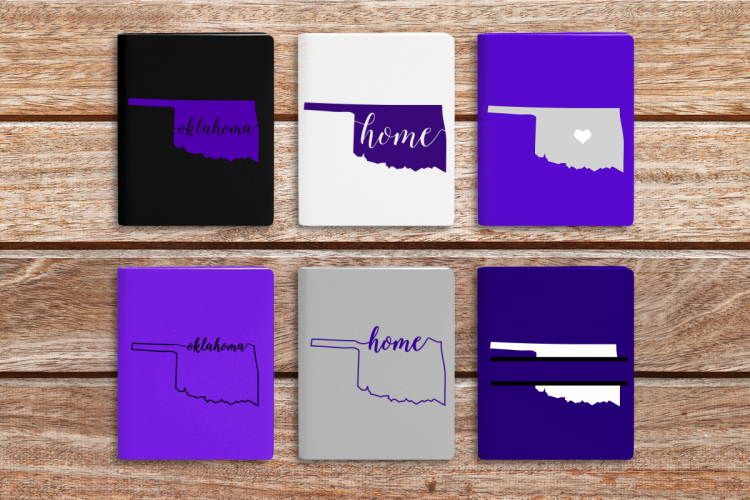 State of Oklahoma SVG File Cutting Template