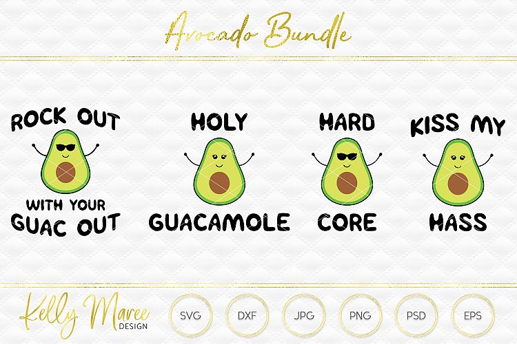 Avocado SVG File Bundle 1