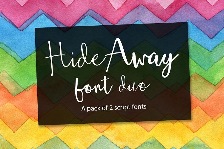 Hide Away Font Duo