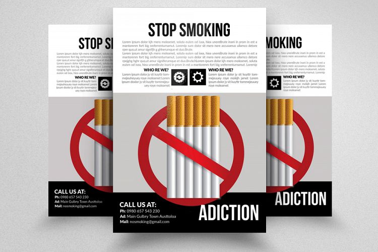 Stop Smoking Flyer Template
