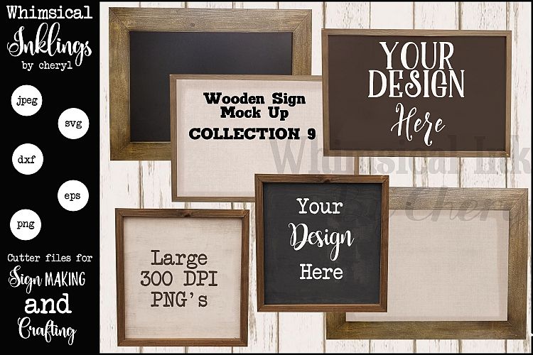Wooden Frame Mock Up Collection NINE