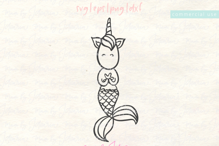 Mermaid Unicorn Svg