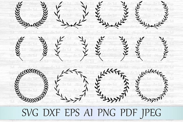 Download Laurel svg file, Laurel wreath svg, Wedding invitation ...