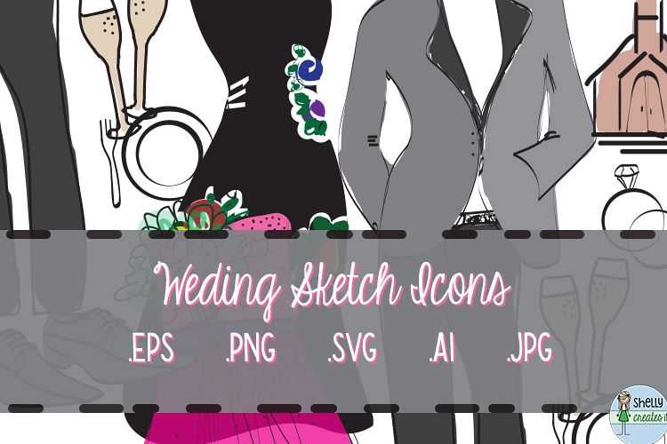 Wedding Sketch Icons