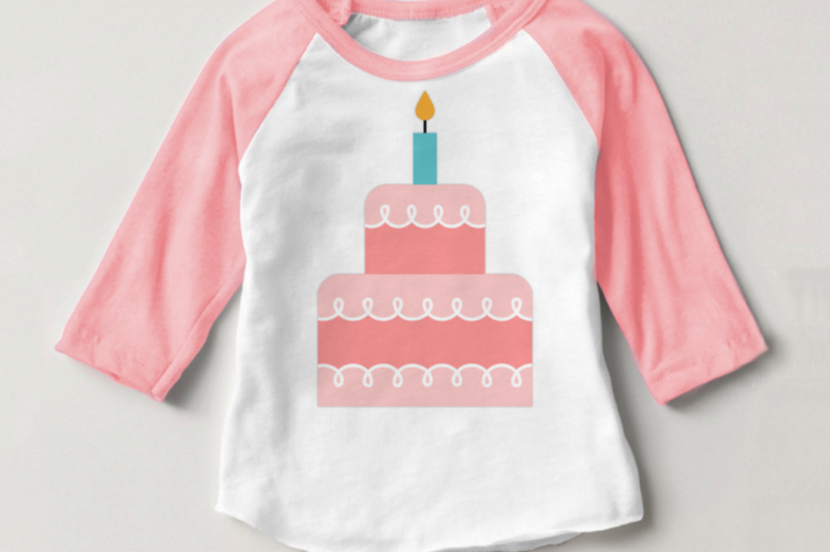 Download Tiered Birthday Cake with Candle SVG File Cutting Template ...