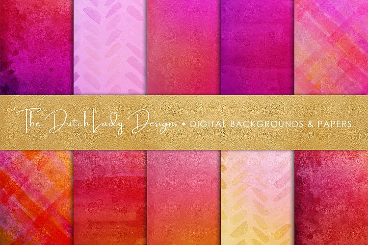 Shiny Red & Pink Scrapbook Papers