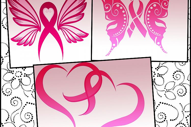 Breast Cancer ribbon svg files - Breast Cancer awareness SVG files 