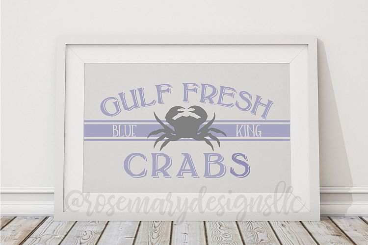 Gulf Fresh Crabs SVG