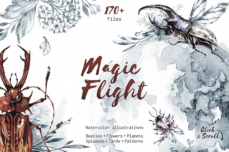 "Magic Flight" Watercolor collection