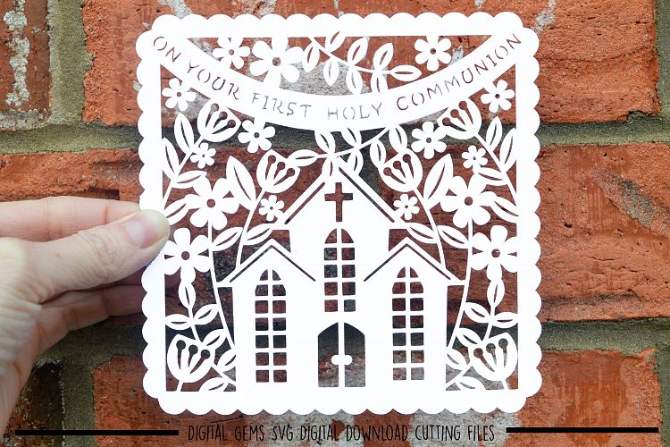 Holy communion paper cut SVG / DXF / EPS files (65352) | SVGs | Design