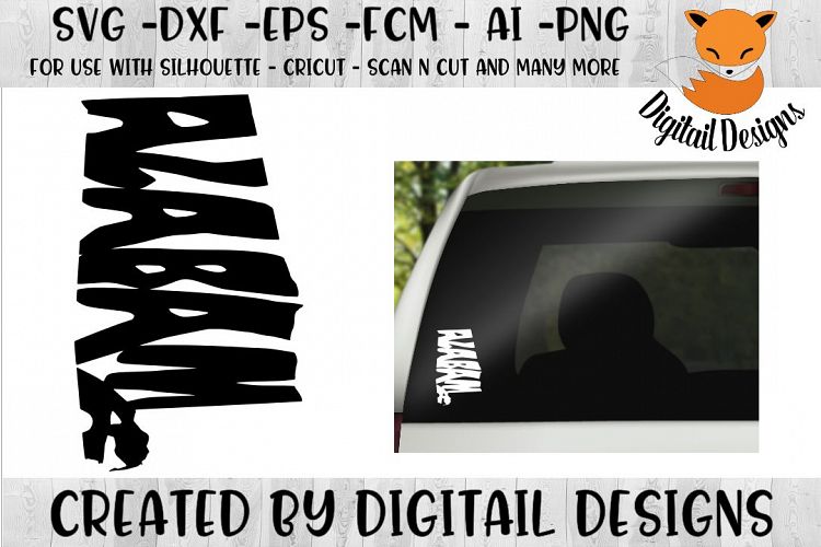 Alabama SVG Cut File For Silhouette - Cricut