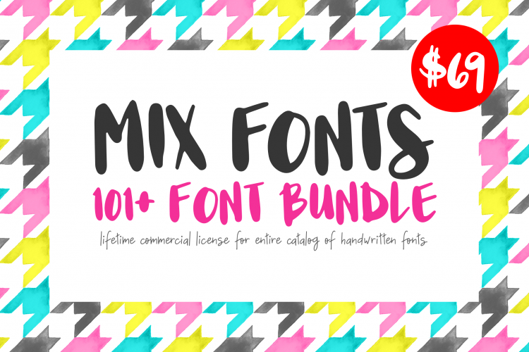 Mix Fonts - 101 Plus Font Bundle