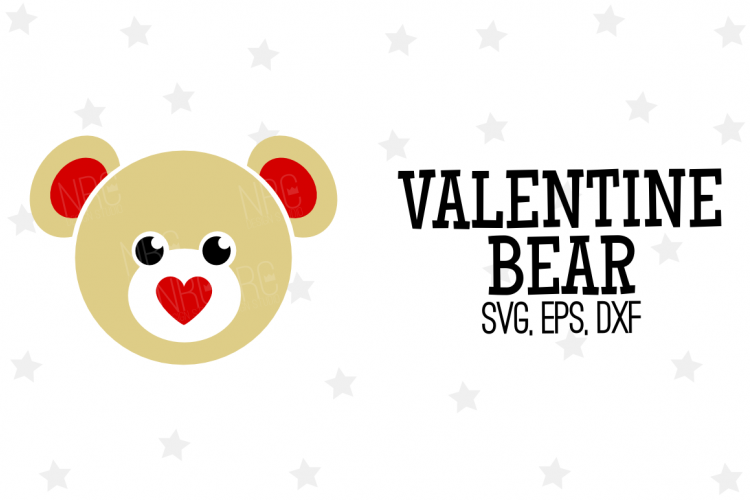 Download Valentine Bear SVG File, V2