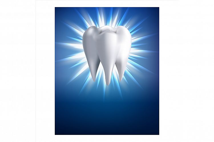 Teeth Whitening Procedure Promotion Poster Vector example image 1