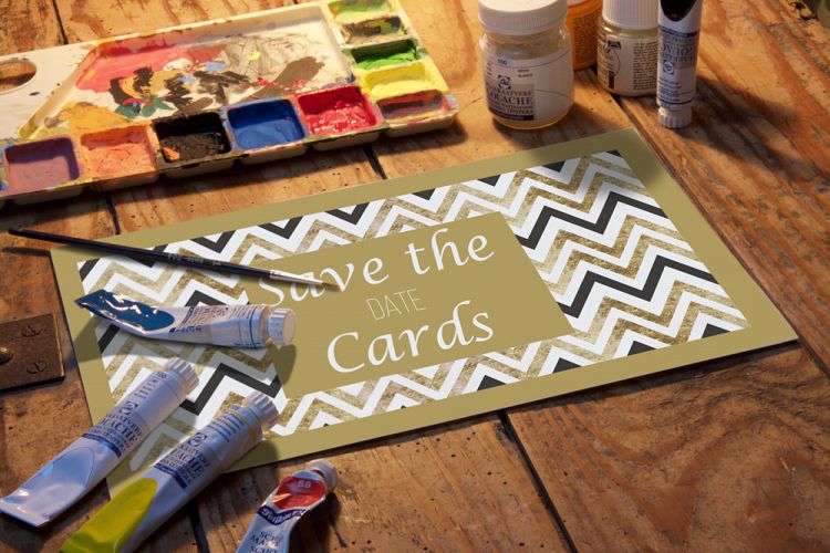 Double Sided Save The Date Card