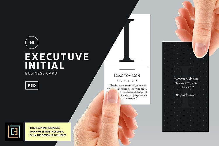 Executive Initial Business Card - BC065