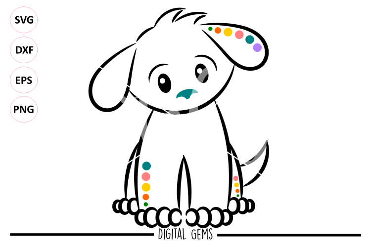 Puppy Dog SVG / EPS / DXF / PNG files