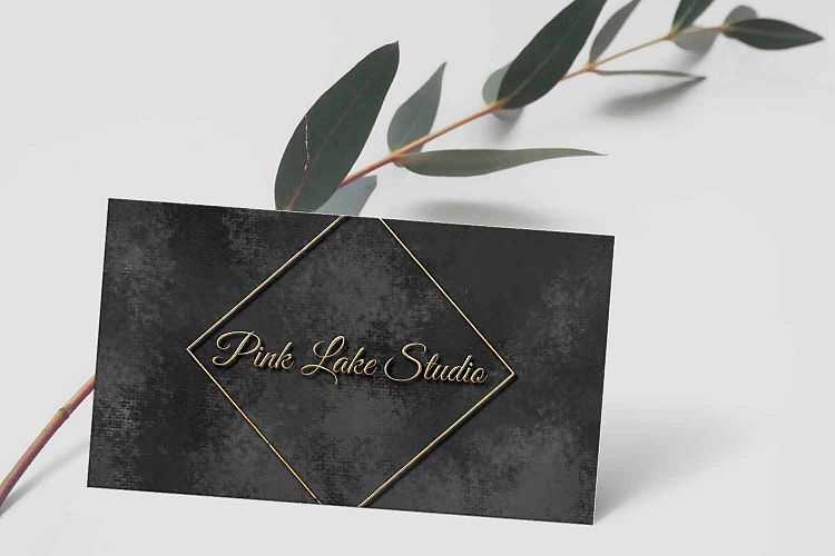 Premade Black and Gold Business Card Template