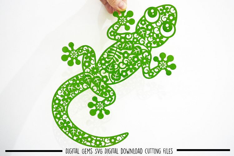 Lizard paper cut SVG / DXF / EPS files