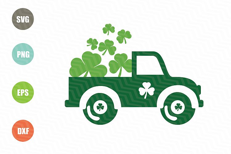 Saint Patricks Day Vintage Old Truck Svg