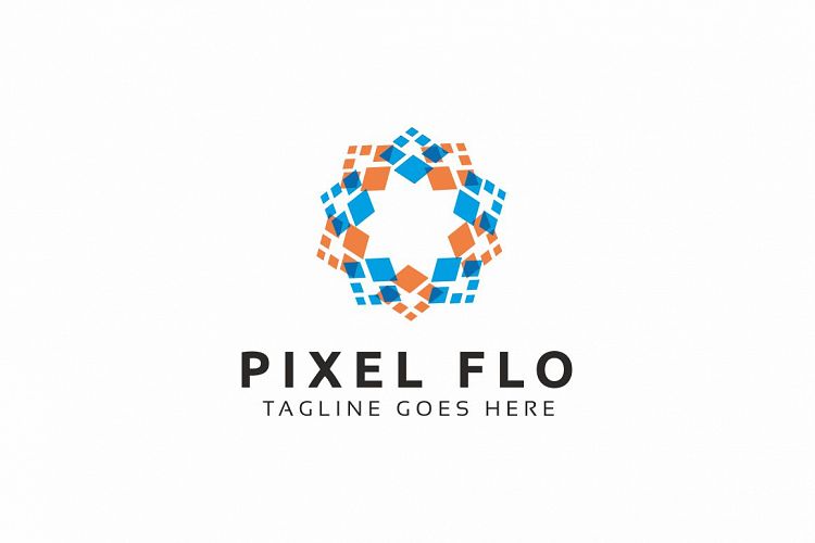 Pixel Flower Logo