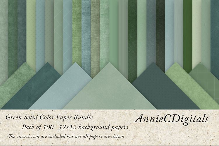Green solids digital paper bundle