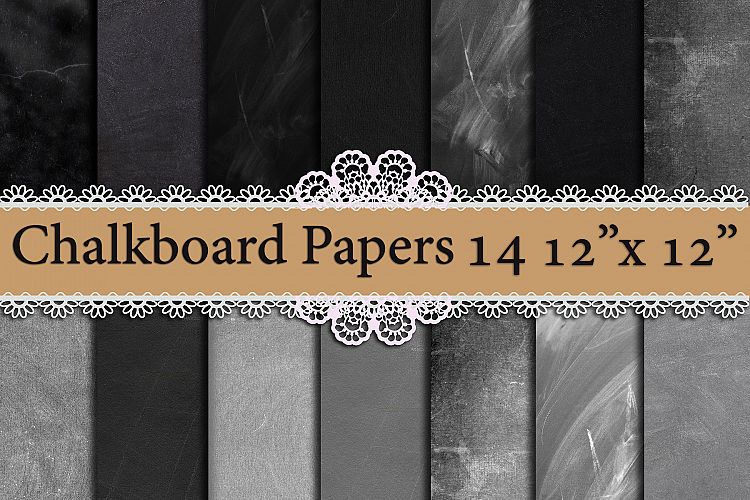 Chalkboard digital paper