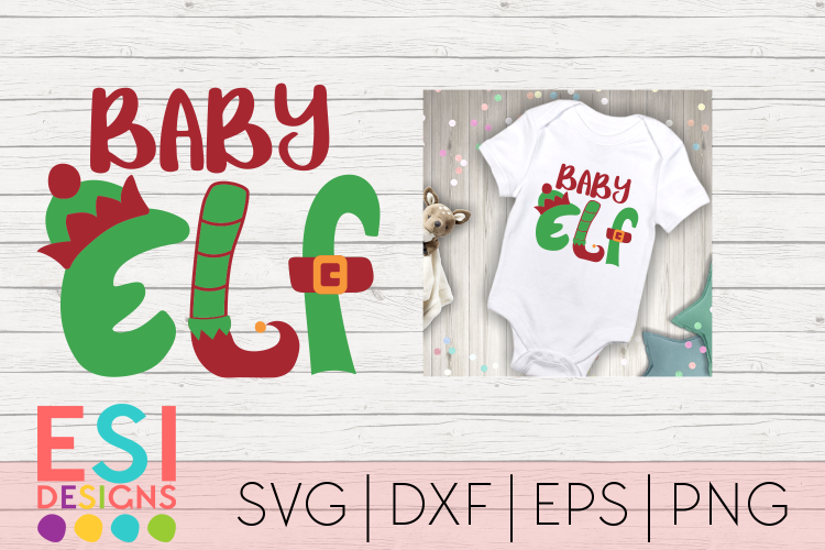 Christmas SVG|Baby Elf Family Design | SVG, DXF, EPS, PNG