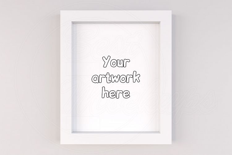 Minimal white mockup frame instant download