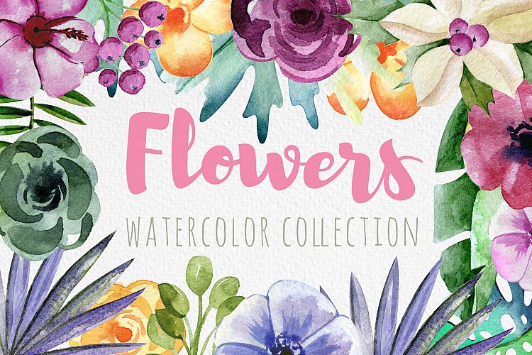 Watercolor flowers