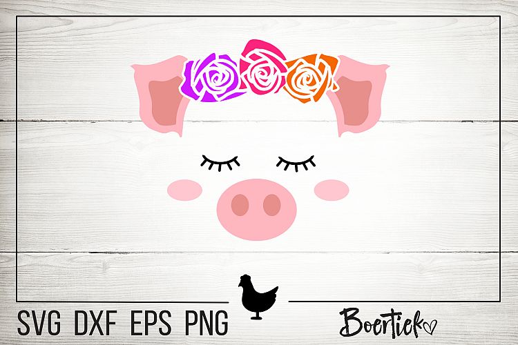 Download Sweet pig face, SVG file