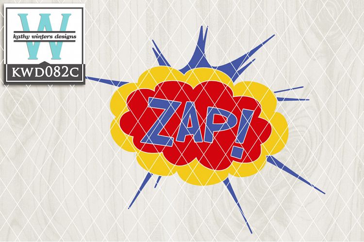 Comic Book Bubbles Cutting Files KWD082C