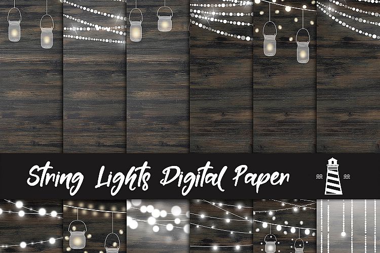 String Lights Digital Paper