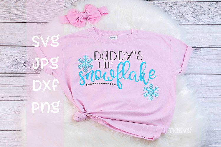 Daddys lil snowflake, SVG