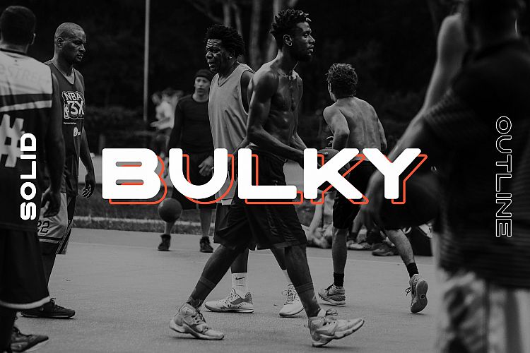 BULKY. Display typeface, 2 styles.