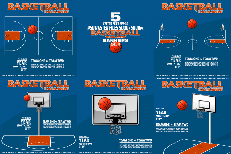 Variant of the poster for the basketball tournament.