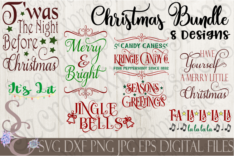 Christmas Bundle 8 SVG Designs