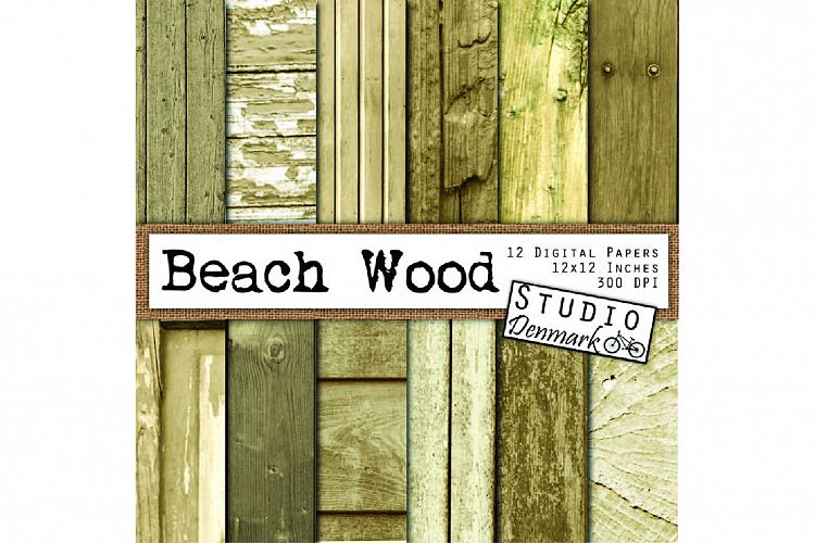Wood Digital Papers - Beach Wood Textures