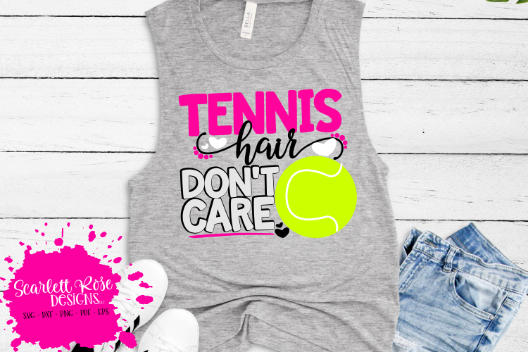 Tennis Hair Dont Care SVG