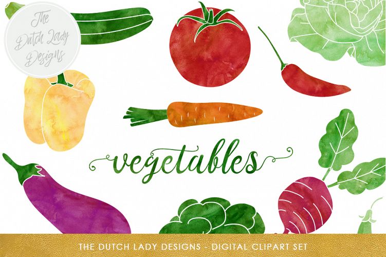 Vegetable & Produce Clipart Set