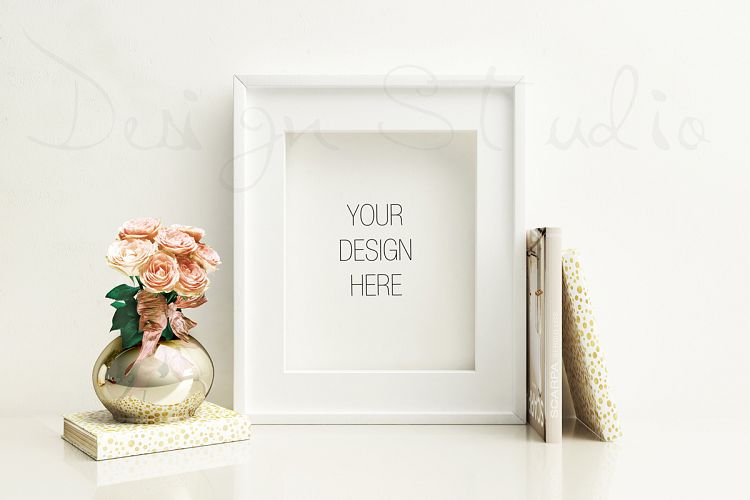 Styled Stock Photography, Frame Mockup, white Frame mockup, Styled Photography Mockup, stock photo