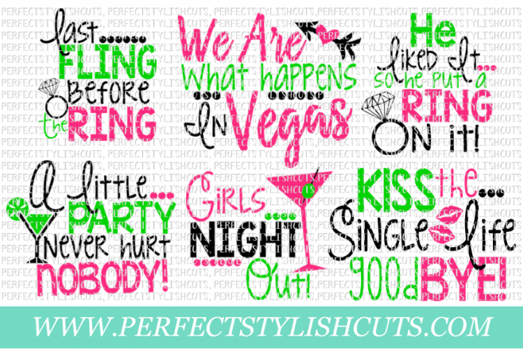 Wedding SVG - Bachelorette Party SVG Bundle