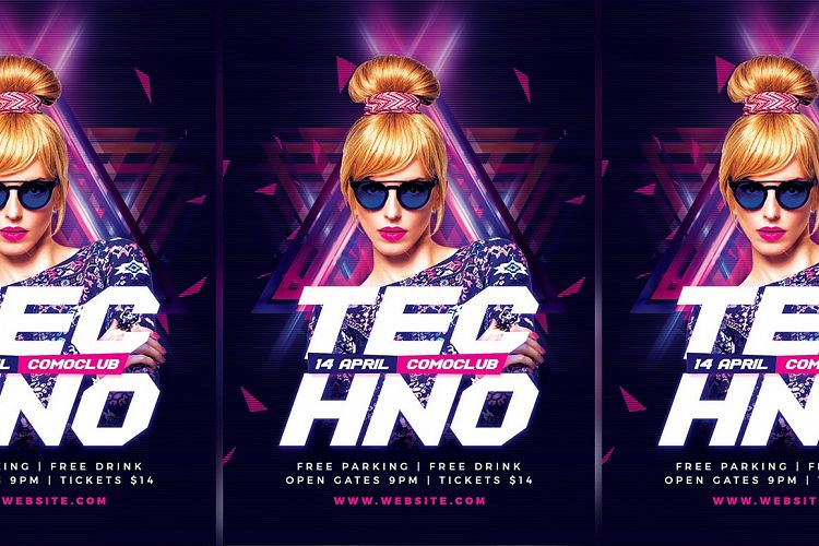 Techno Dj Club Party
