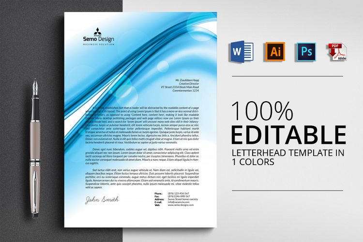 MS Word Format Letterhead