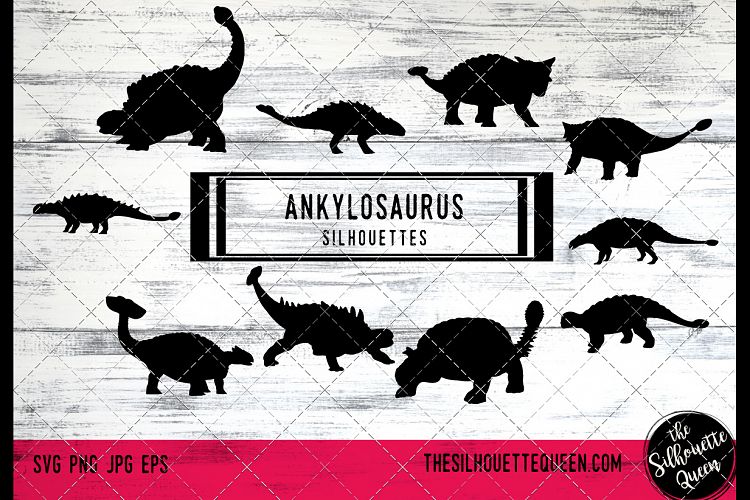 Ankylosaurus Dinosaur svg files cricut, dinosaur silhouette