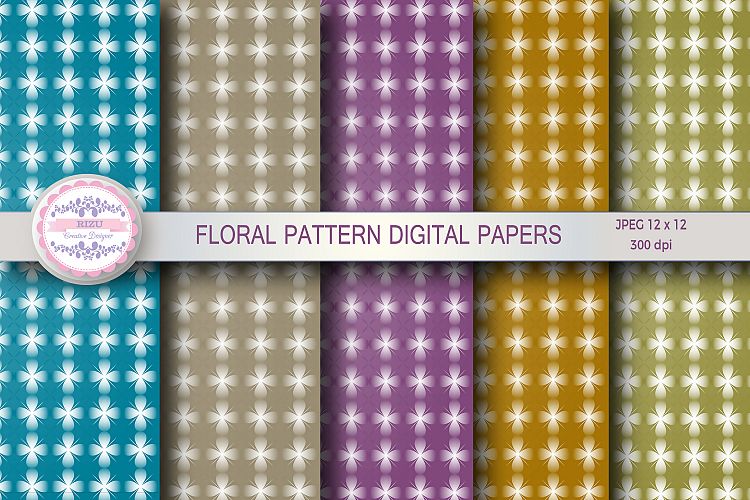 FLORAL PATTERN DIGITAL PAPERS