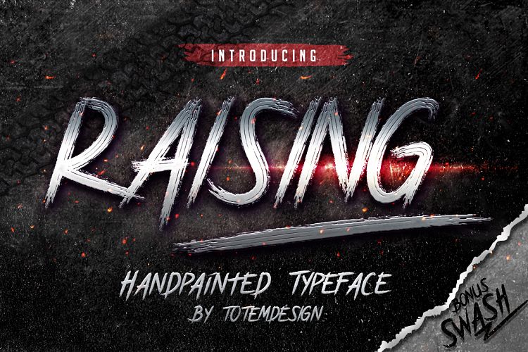RAISING FONT example image 1