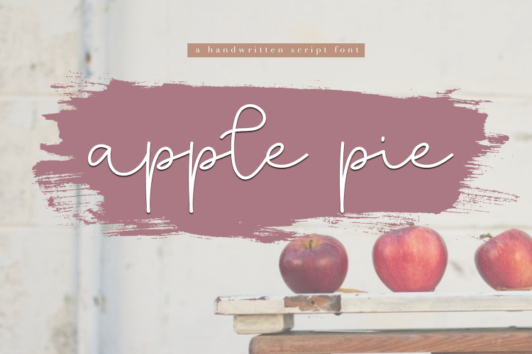 Apple Pie - A Handwritten Script Font