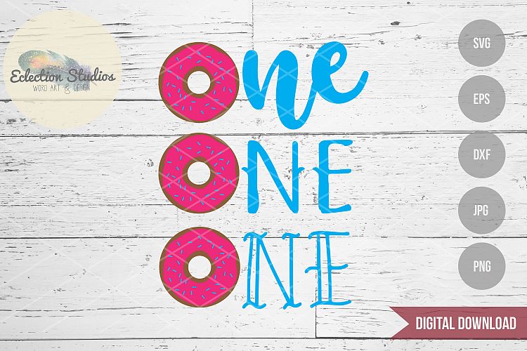 Download Birthday Donut ONE set SVG (85217) | Cut Files | Design Bundles